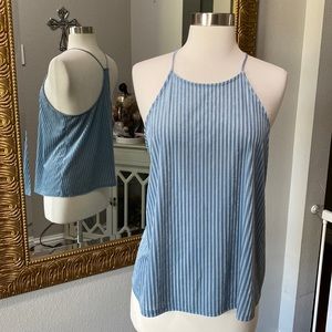 Medium Ribbed Velour Tank